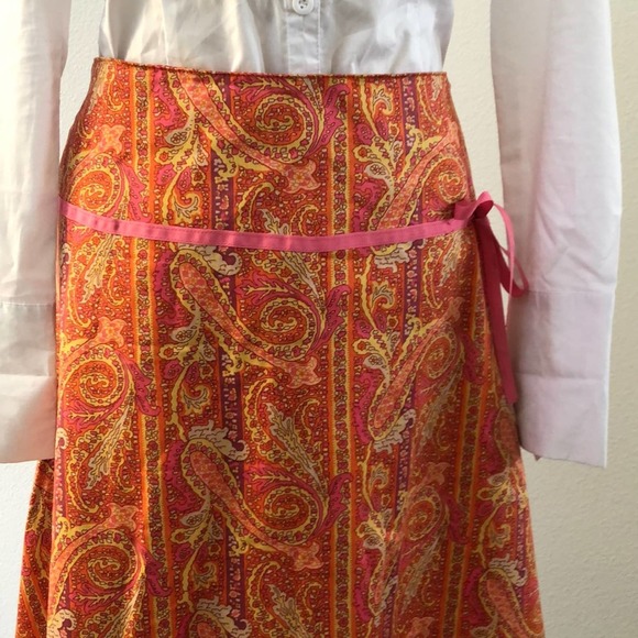 A.M.I. Paisly Skirt Size 10 - Picture 3 of 5
